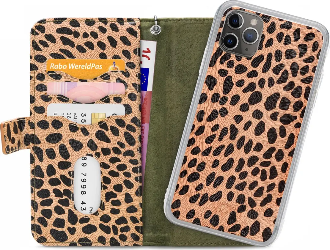 Mobilize 2-in-1 Wallet Case Olive Leopard iPhone 11 Pro Max