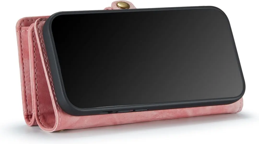 Caseme 008 iPhone Hoesje - Roze - 2-in-1 Book Case & Portemonnee