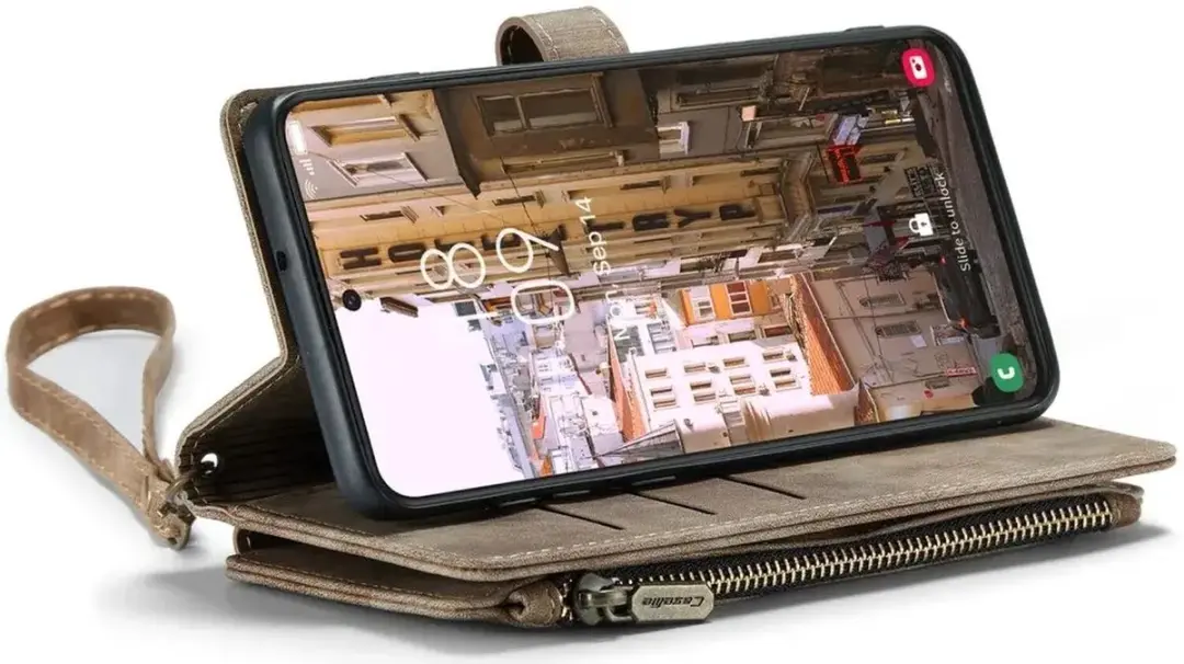 Caseme C30 Hoesje Samsung Galaxy S23 - Bruin
