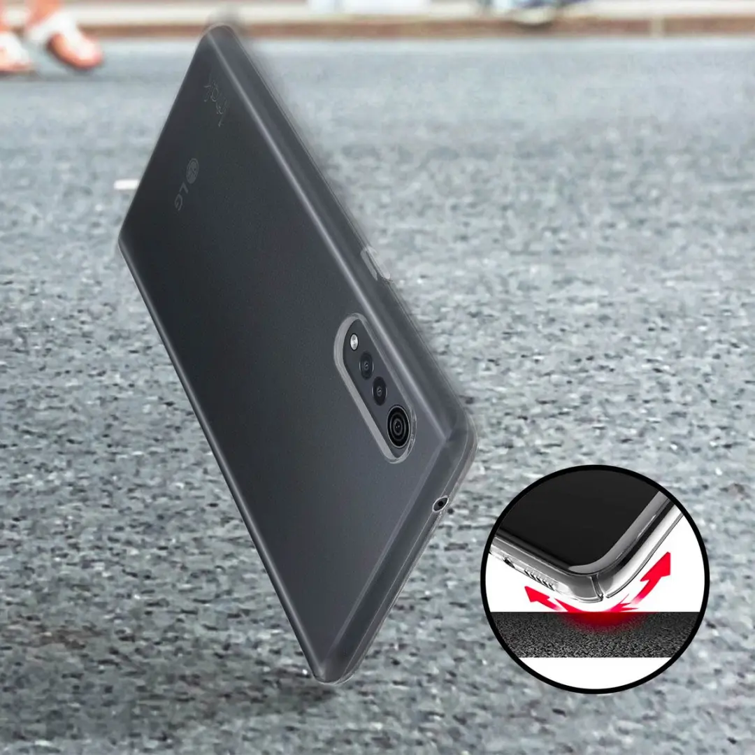 Imak Hoesje LG Velvet Siliconen Transparant