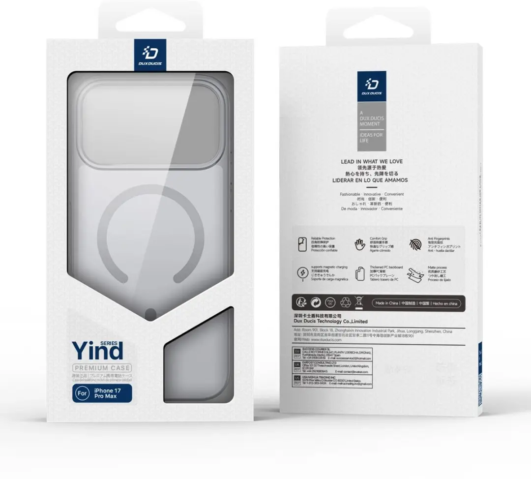 Dux Ducis Yind Hoesje iPhone 17 Pro - MagSafe - Zwart