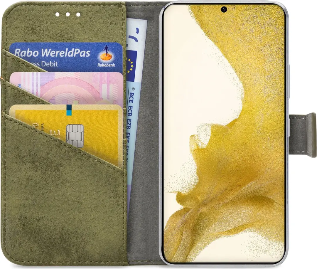 My Style Samsung Galaxy S22 Plus Flex Wallet Hoesje - Groen - mpn-8718256962165