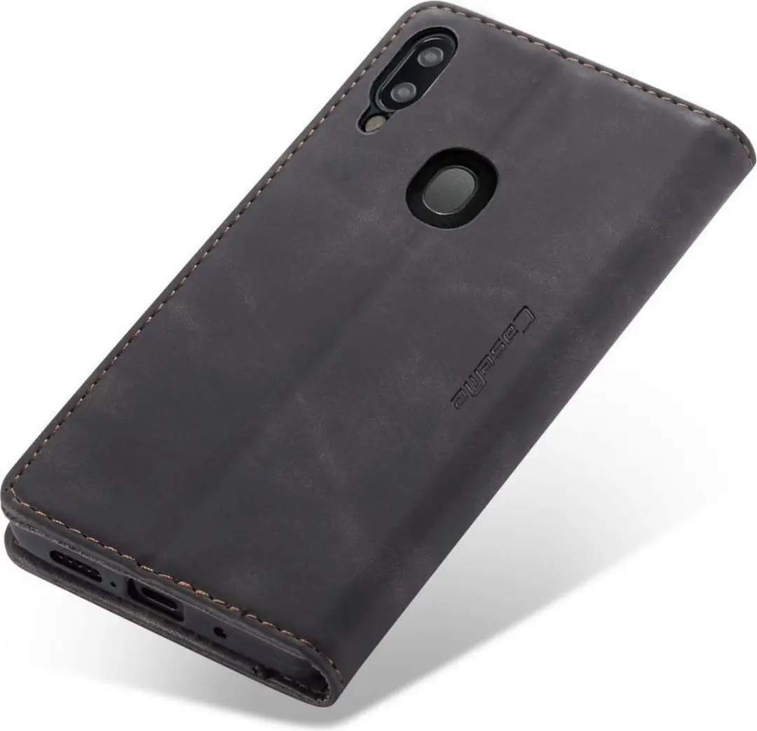 Caseme Book Case Samsung Galaxy A40 - 2 Pasjes - Zwart - afbeelding 6 van 6