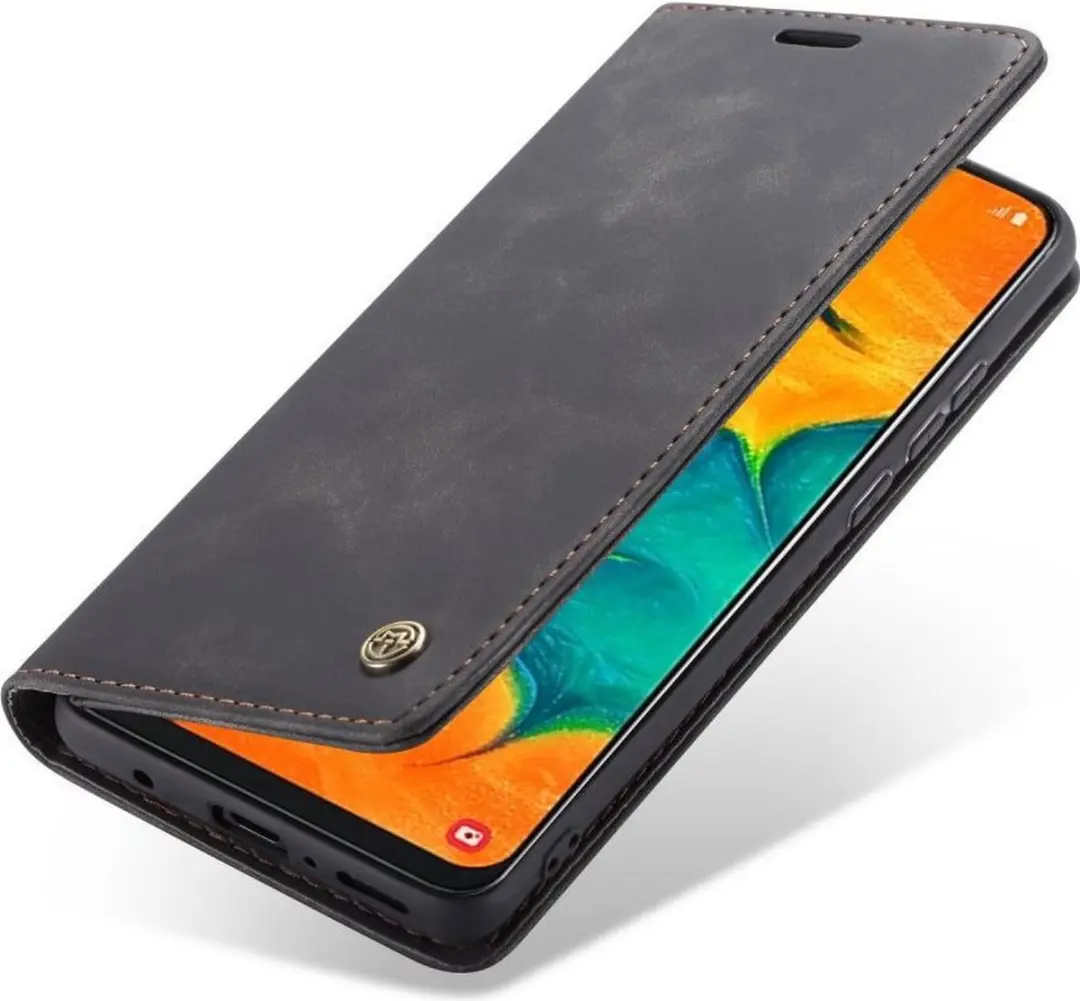 Caseme Book Case Samsung Galaxy A40 - 2 Pasjes - Zwart