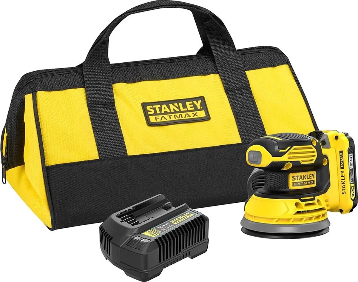 Stanley FatMax V20 SFMCW220D1S-QW Excentrische Schuurmachine 125mm - 2.0Ah