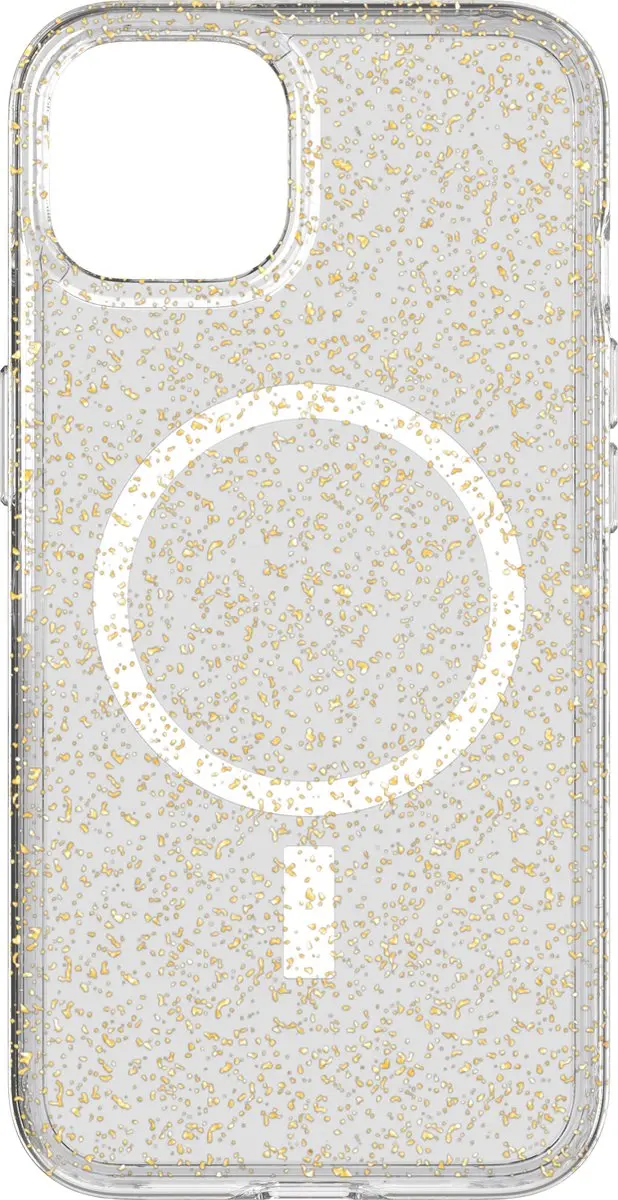 Tech21 Evo Sparkle iPhone 13 Hoesje - Glitter Goud - T21-9282