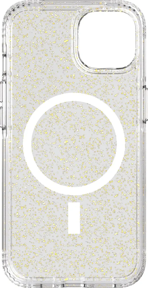 Tech21 Evo Sparkle iPhone 13 Hoesje - Glitter Goud - T21-9282
