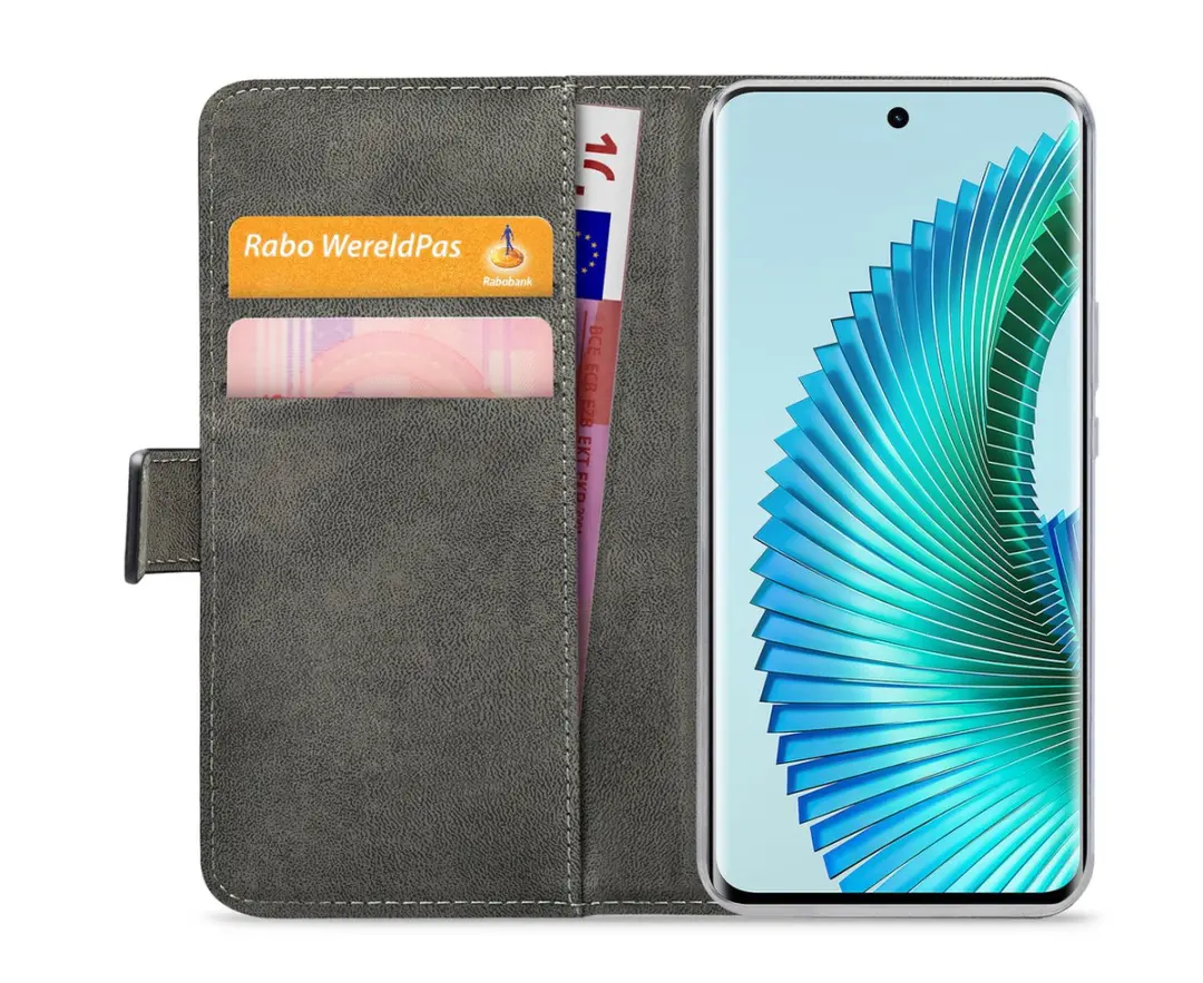 Mobilize Classic Gelly Wallet Hoesje Honor Magic6 Lite - Zwart