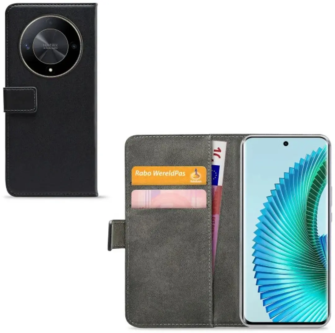 Mobilize Classic Gelly Wallet Hoesje Honor Magic6 Lite - Zwart