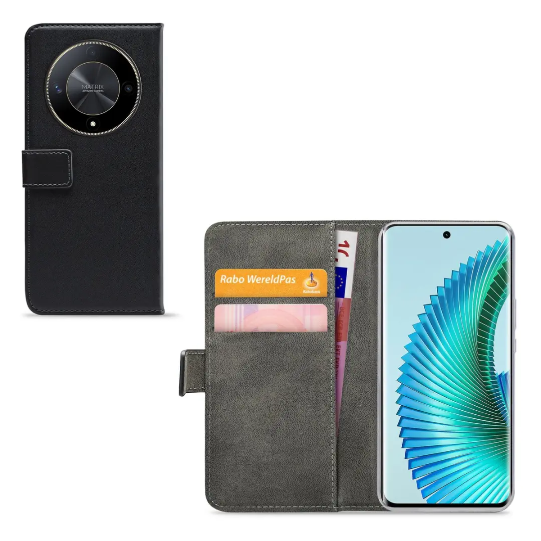 Mobilize Classic Gelly Wallet Hoesje Honor Magic6 Lite - Zwart
