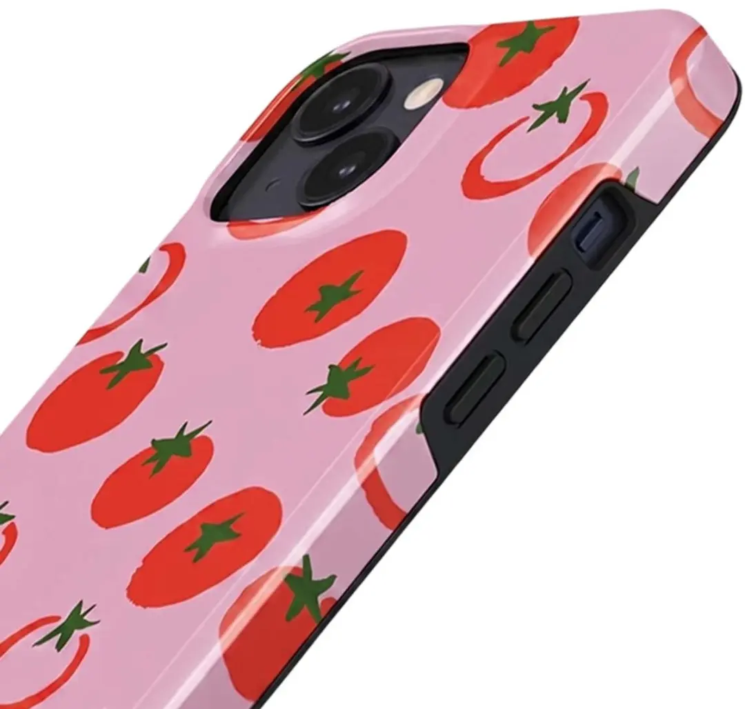Burga MagSafe Hoesje iPhone 15 Tough Motieven - Roze BRGTOUGHCASEMIP15SA