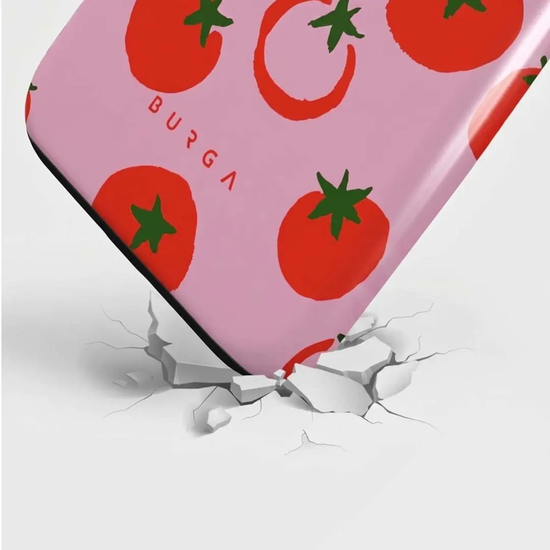 Burga MagSafe Hoesje iPhone 15 Tough Motieven - Roze BRGTOUGHCASEMIP15SA