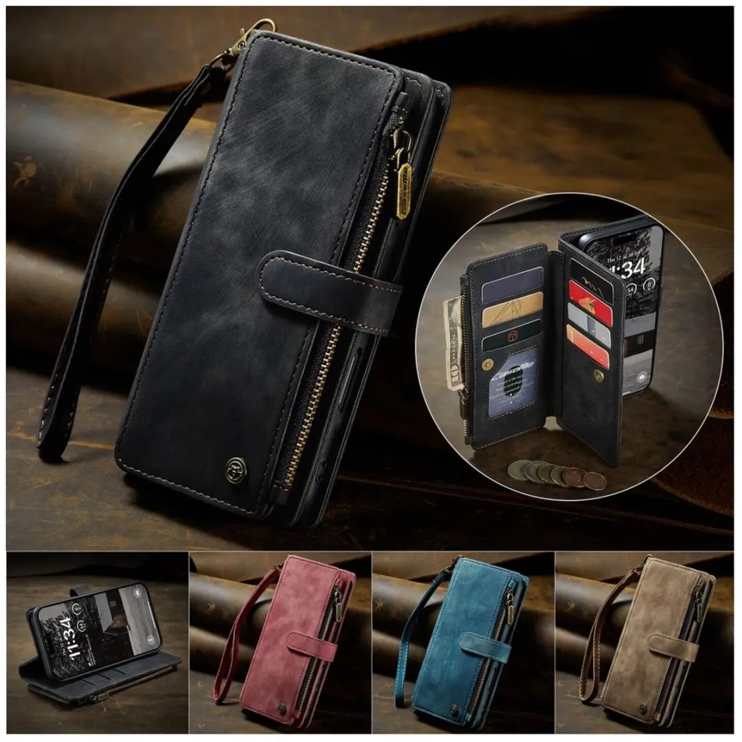 CaseMe C30 Hoesje iPhone Air - Pasjeshouder 10 Stuks - Zwart