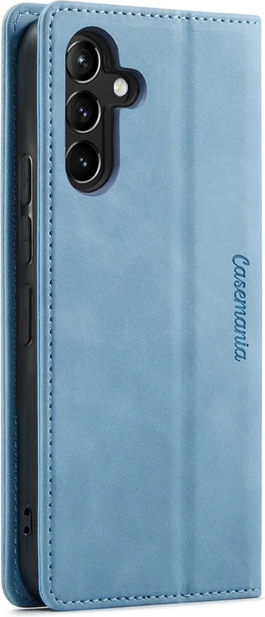Caseme Samsung Galaxy A14 5G Hoesje - Lichtblauw Kunstleer