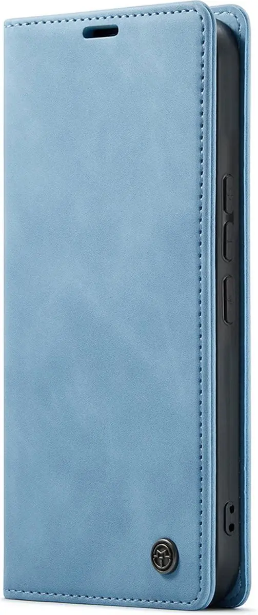 Caseme Samsung Galaxy A14 5G Hoesje - Lichtblauw Kunstleer