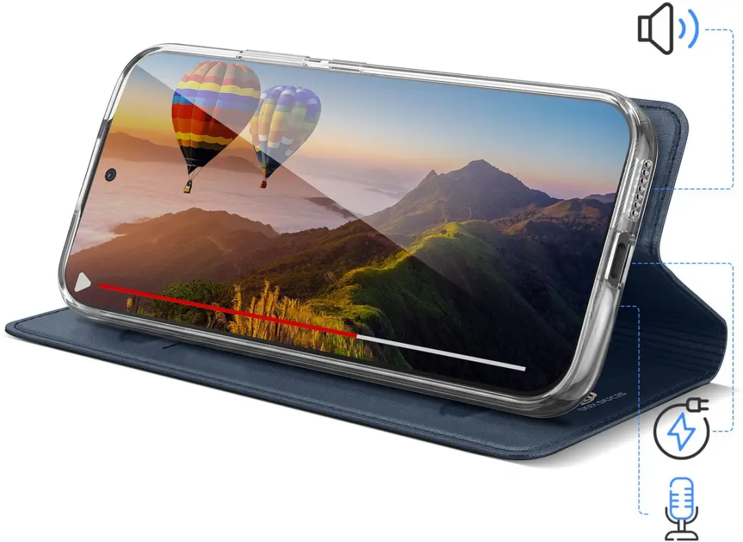 Dux Ducis Folio Pro Xiaomi 17 Ultra Hoesje - Nachtblauw