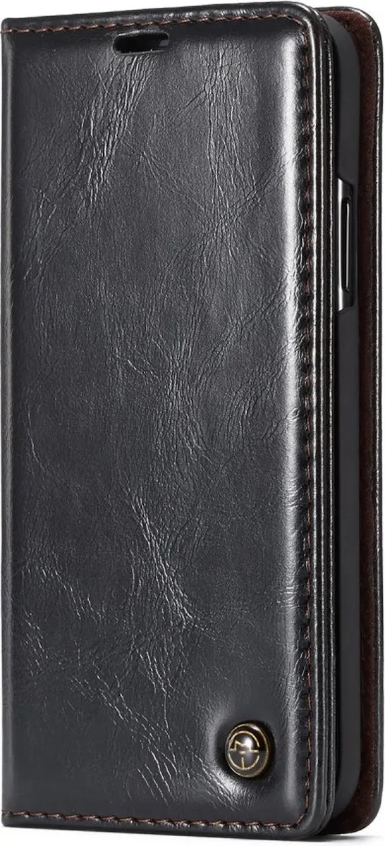 Caseme Kunstleer Wallet voor iPhone XS Max - 3 Pasjes - Zwart