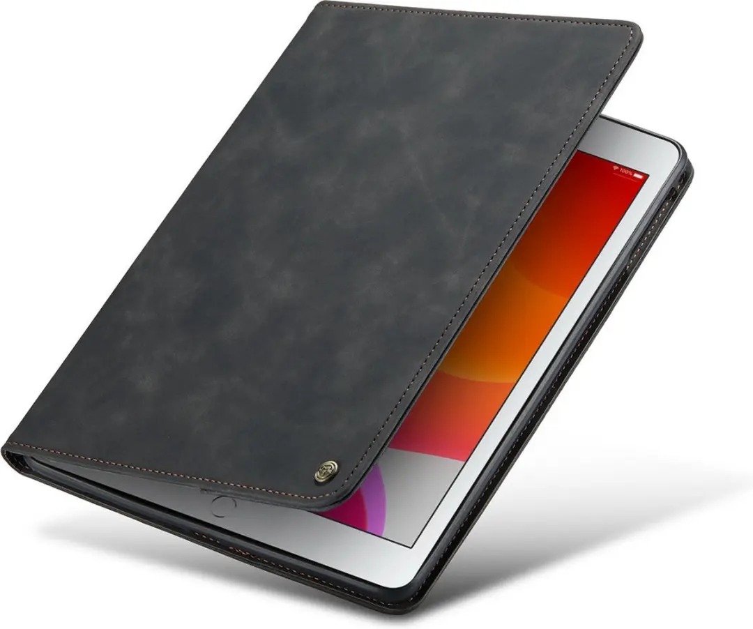 Caseme iPad Air 1 Bookcase Hoesje - Effen Zwart