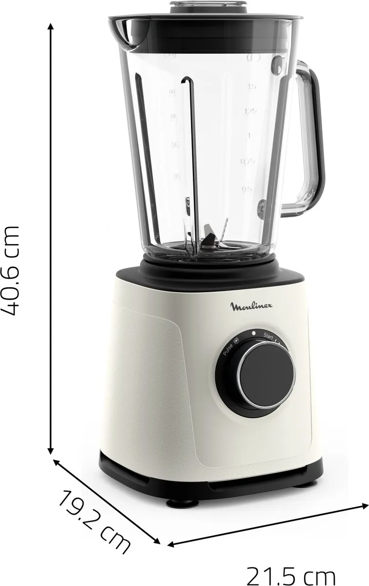 Moulinex PerfectMix Essential LM771AF0 Blender 1200W - 1,5L - Ecru