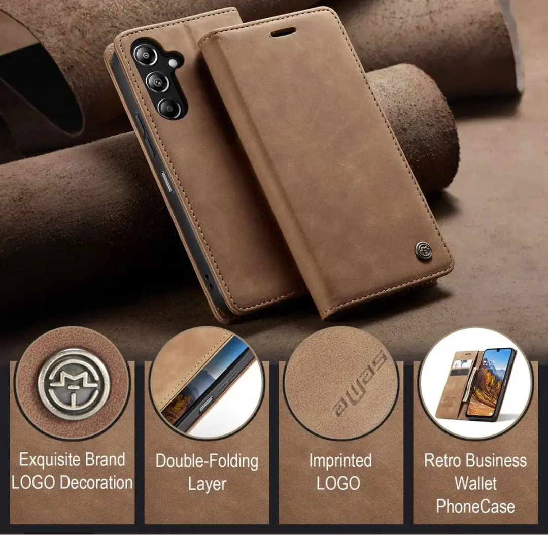 CaseMe 013 Hoesje Samsung Galaxy A26 - Book Case Bruin - afbeelding 6 van 6