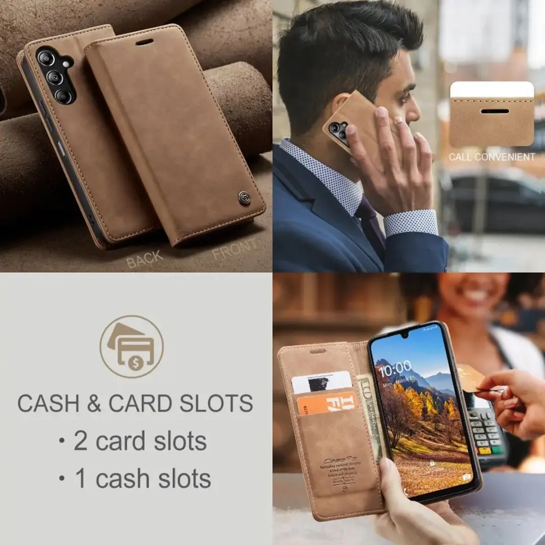CaseMe 013 Hoesje Samsung Galaxy A26 - Book Case Bruin