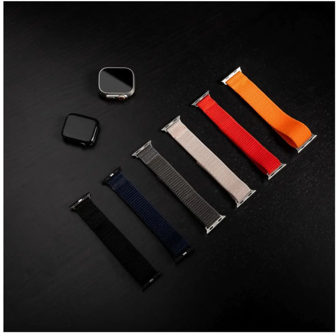 Fixed Nylon Sport Band Apple Watch - Rood