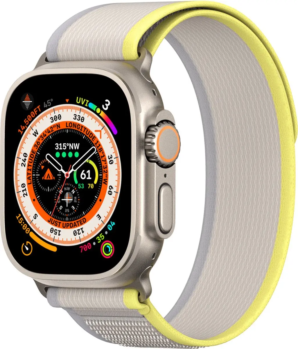 Dux Ducis Sport-klittenband Apple Watch - Geel - YJ-versie - afbeelding 6 van 6