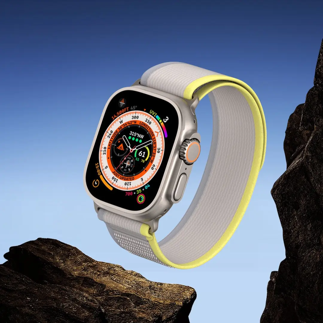 Dux Ducis Sport-klittenband Apple Watch - Geel - YJ-versie