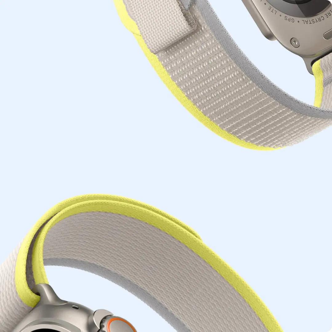 Dux Ducis Sport-klittenband Apple Watch - Geel - YJ-versie