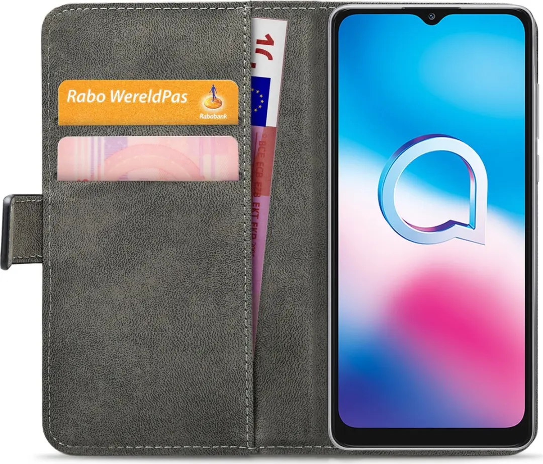 Mobilize Classic Gelly Wallet Bookcase Alcatel 3X (2020) - 4 Pasjes - Zwart