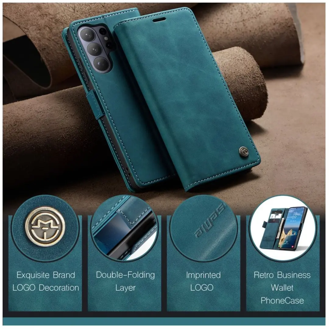 Caseme 013 Hoesje Samsung Galaxy S26 Ultra - Book Case Blauw