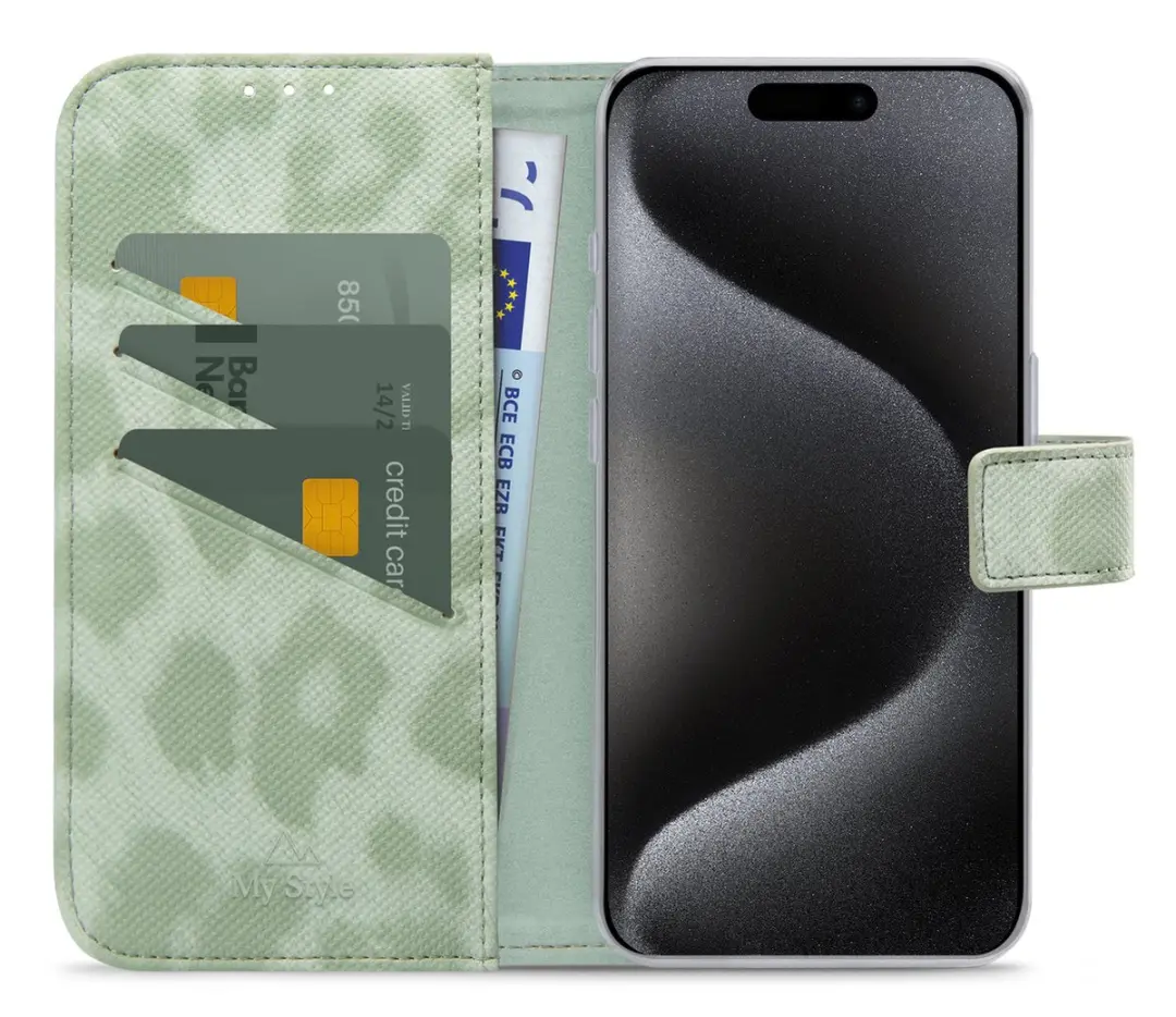 My Style MSFWLT1554 Telefoonhoesje iPhone 15 Pro - Groen