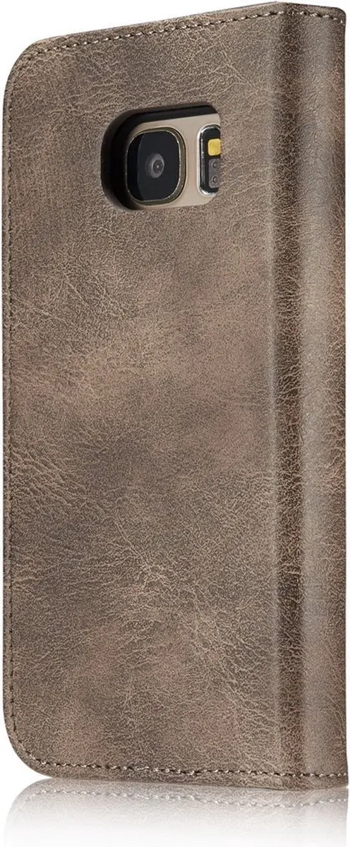 DG.MING Hoesje Samsung Galaxy S7 Book Case - Grijs