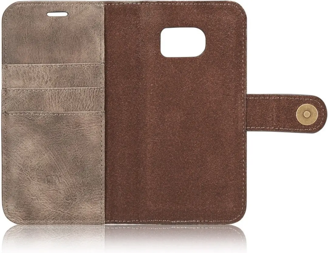 DG.MING Hoesje Samsung Galaxy S7 Book Case - Grijs