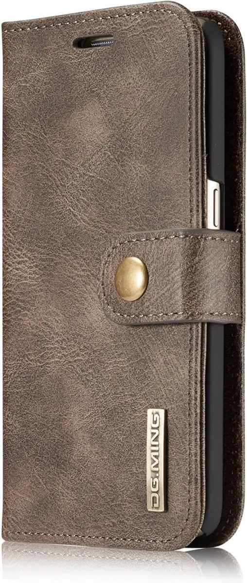 DG.MING Hoesje Samsung Galaxy S7 Book Case - Grijs