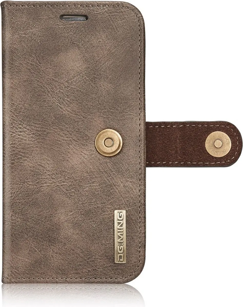 DG.MING Hoesje Samsung Galaxy S7 Book Case - Grijs