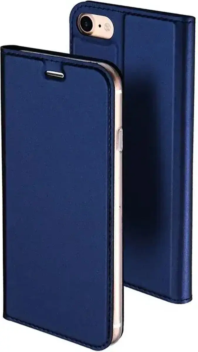 Dux Ducis Slimline Wallet Hoesje iPhone 7/8/SE - Kunstleer - Blauw