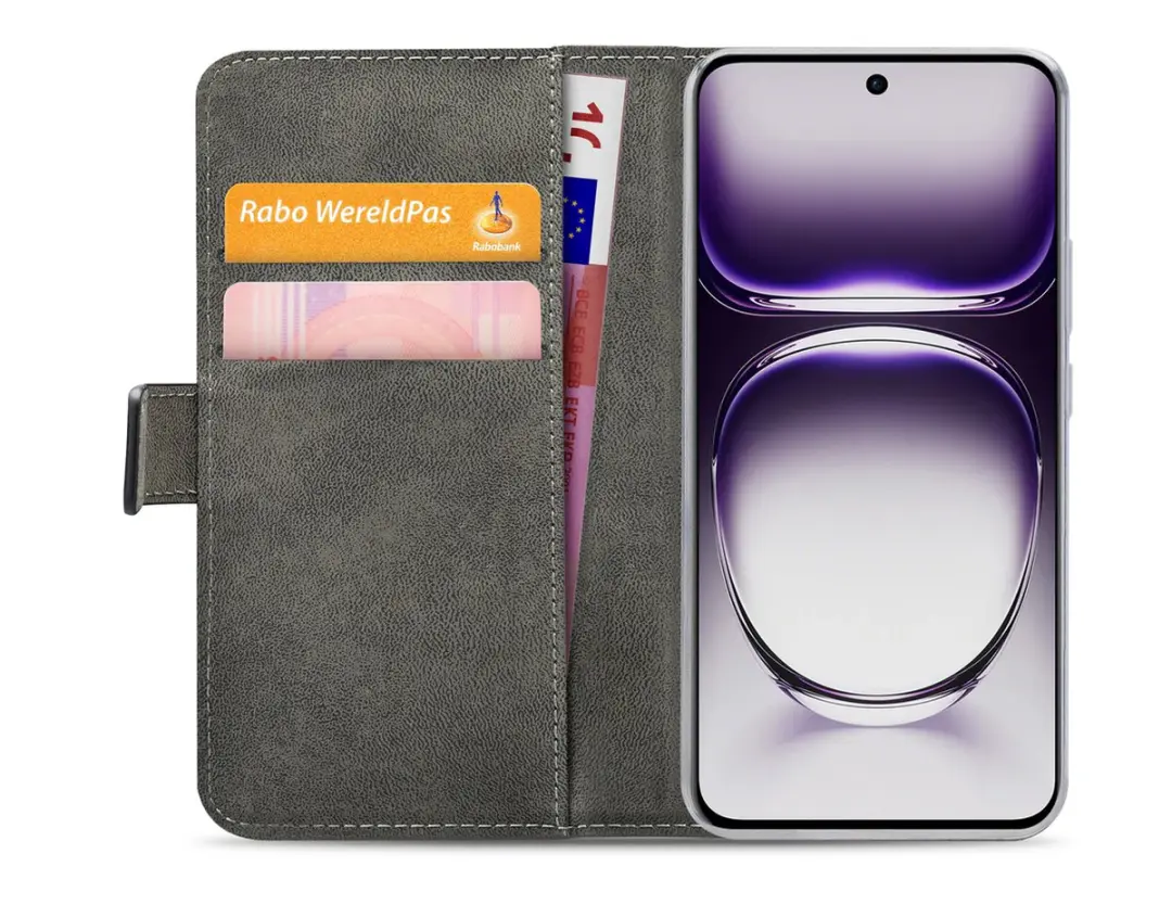 Mobilize Classic Gelly Wallet Bookcase OPPO Reno 12 - Pasjeshouder Zwart