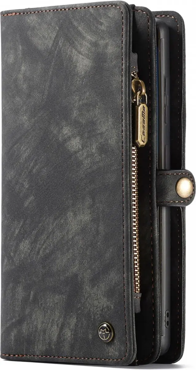 Caseme 008 Book Case Samsung Galaxy S22 Ultra - 10 Pasjes - Zwart - afbeelding 6 van 6