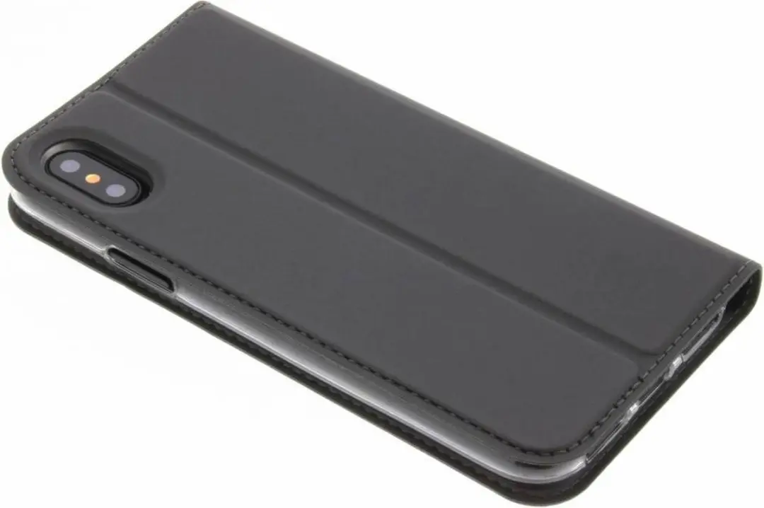 Dux Ducis Skin Pro Series Lederen Hoes iPhone X/XS - 3 Pasjes - Zwart