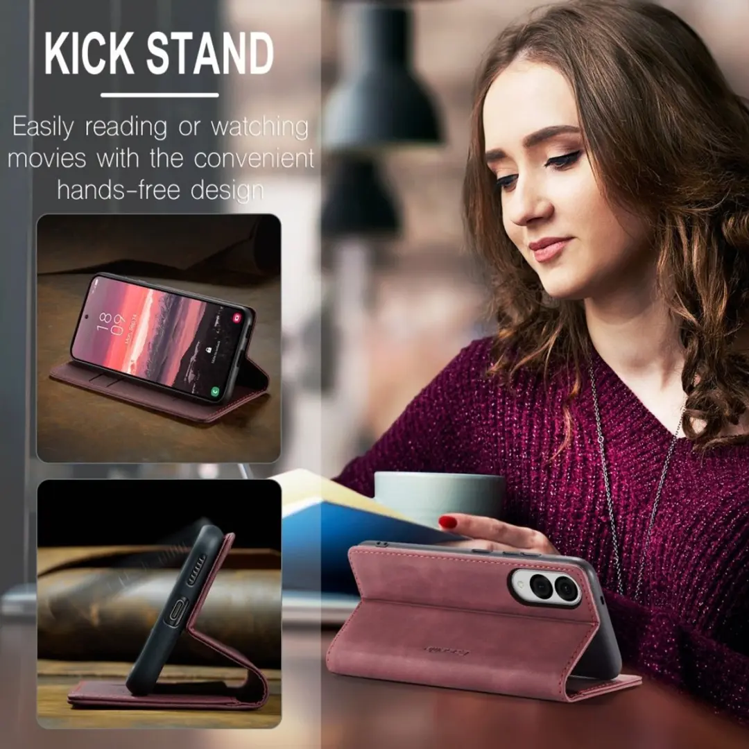 Caseme 013 Book Case Samsung Galaxy S25 Edge - Bordeaux