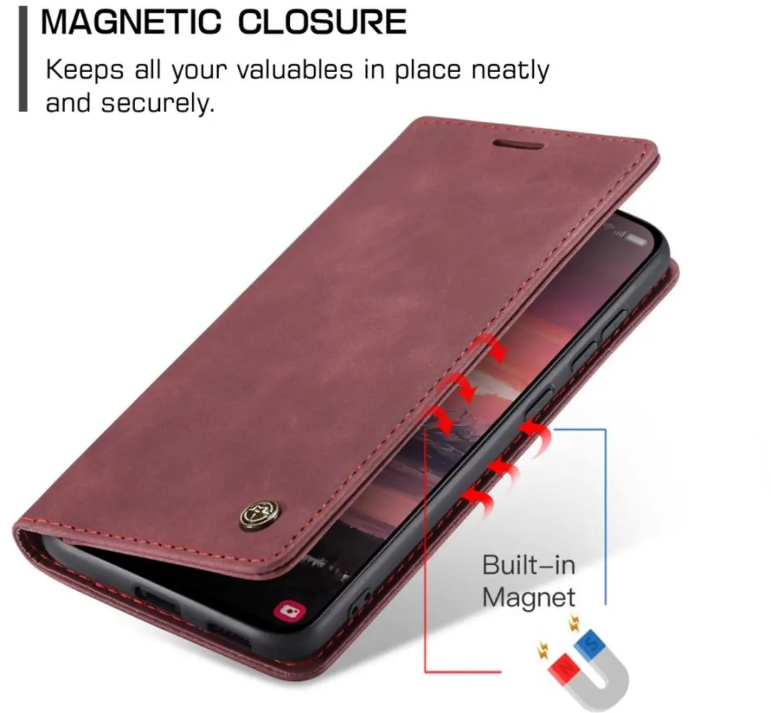 Caseme 013 Book Case Samsung Galaxy S25 Edge - Bordeaux