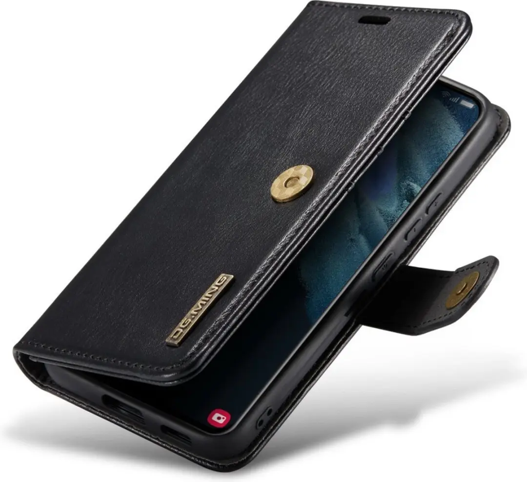 DG.MING Hoesje Samsung Galaxy S23 2-in-1 Book Case - Zwart
