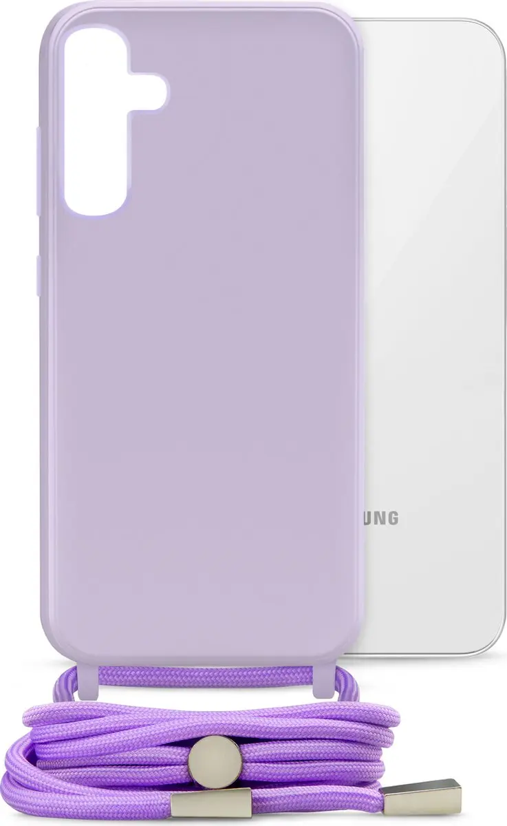 Mobilize Lanyard Gelly TPU Hoesje Samsung Galaxy S24 Plus - Paars