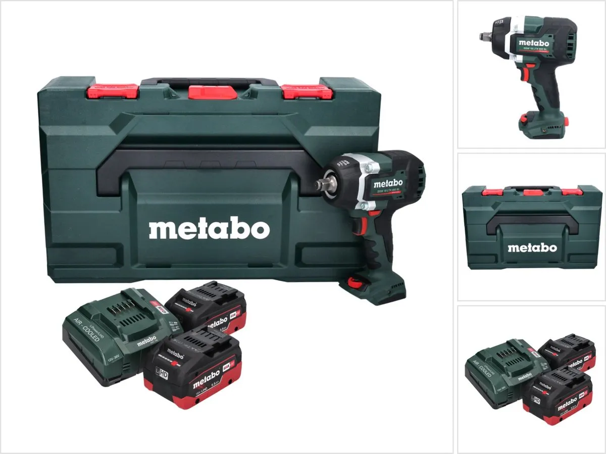 Metabo SSW 18 LTX 800 BL Accu-slagmoersleutel - 2 Accu's