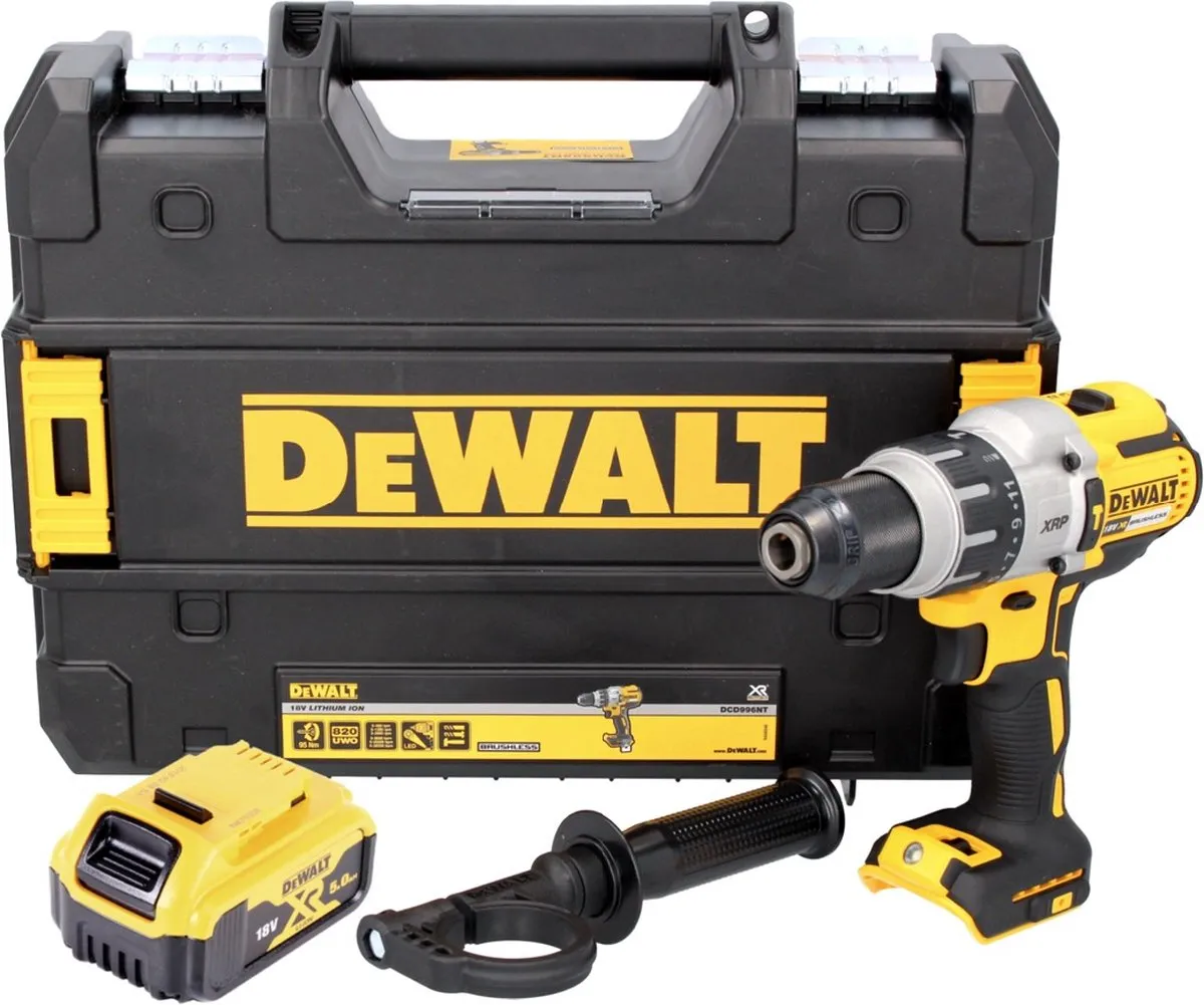 DeWalt DCD996NT Accu Klopboormachine 18V 95Nm Borstelloos - 5.0Ah - afbeelding 5 van 5