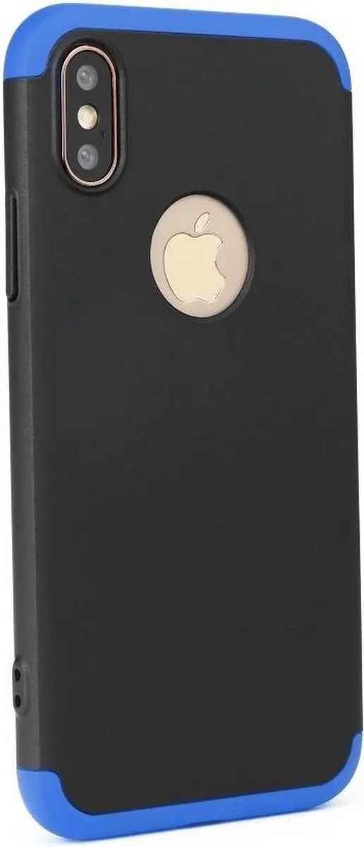 GKK 360 Full Protection Case iPhone XS Max - Blauw/Zwart