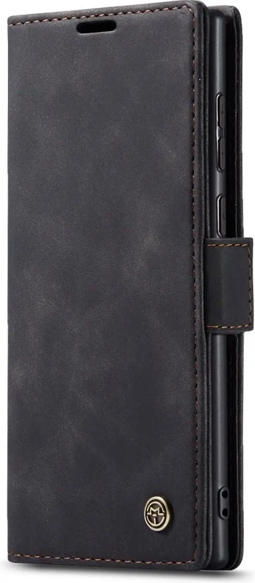 Caseme 013 Book Case Hoesje Samsung Galaxy S25 Ultra - Zwart