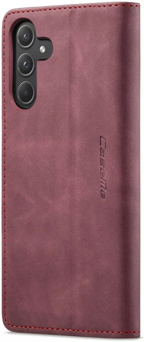 Caseme 013 Hoesje Samsung Galaxy A55 - Book Case Rood - afbeelding 6 van 6
