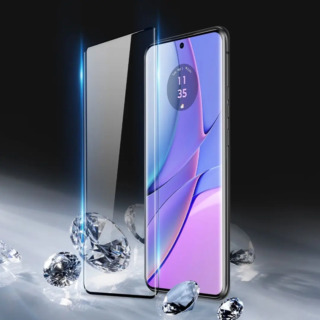 Dux Ducis Screen Protector Motorola Edge 40 Neo - Volledig Glas - Zwart - afbeelding 6 van 6
